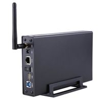 Le noir - disque dur externe HDD 300 &quotUSB 3.0, 3.5 Mbps, pour serveur de Streaming, Wi Fi, boîtier, serve