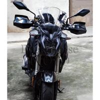 (Noir) Nouveaux accessoires de moto pare-brise de moto avec support un ensemble Appliquer pour Loncin Voge 300R 500R