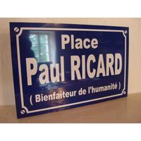 Paul RICARD plaque de rue objet collector /cadeau pour fan - PLAQUE DE RUE série limitée 