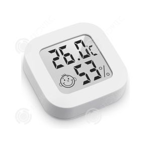 Thermomètre Hygromètre Voiture LIOOBO - Mécanique Sans Pile, Pour Habitacle Ou Maison, Rouge