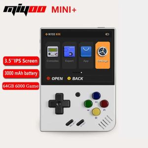 CONSOLE PSP Blanc 64g - MIYOO MINI Plus-Console de jeux vidéo 