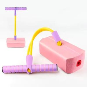 BALLE - BOULE - BALLON Az013-rose - Pogo Stick Jumper en mousse pour enfants, jouets sensoriels amusants d'intérieur et d'extérieur,