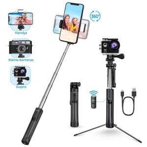 Perches Selfie High Tech Gopro Avec Adaptateur De Telephone Et Gopro Et Telecommande Bluetooth Phinistec Mini Perche Selfie Stick Et Tige Dextension Pour Stabilisateur Avec Trepied Pour Iphone Smartphone Camera