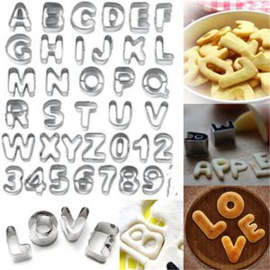 Alphabet Lettre numéro biscuit cookie coupeur presse tampon mouler gâteau ST