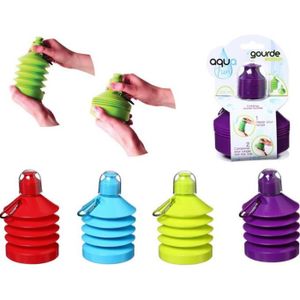 Gourde Souple Rétractable Portable Mousqueton 500ml Randonnée Voyage Camping Fun 