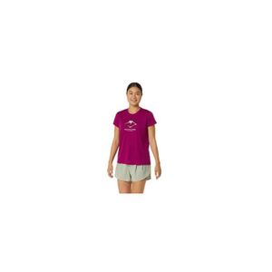 MAILLOT DE RUNNING T-Shirt Running ASICS Femme FUJITRAIL - Violet - Manches courtes - Respirant