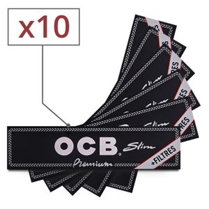 Feuilles à rouler large avec carton pré-découpé Slim & Tips, OCB (x32)  (très petit calibre)