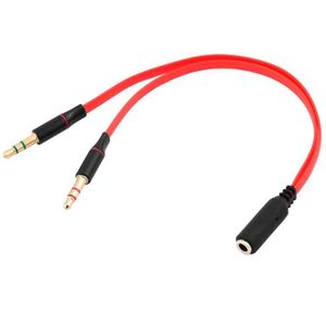 Audio Adaptateur, ENVEL Audio Stéréo Répartiteur Cable [ Casque Microphone  Double Jack 3,5mm Femelle Vers Audio 3,5mm Male ] pour PS4, Xbox One, PC