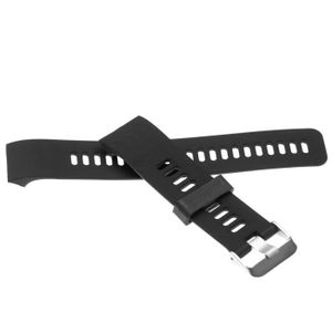 BRACELET MONTRE CONNEC. vhbw bracelet compatible avec Garmin Forerunner 30, 35 montre connectée - 13,5 + 9,4 cm silicone noir