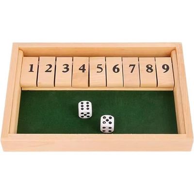 Jeu De Dés 4 Joueurs Calcul Mathématique Jeux En Bois Shut The Box, Jeu