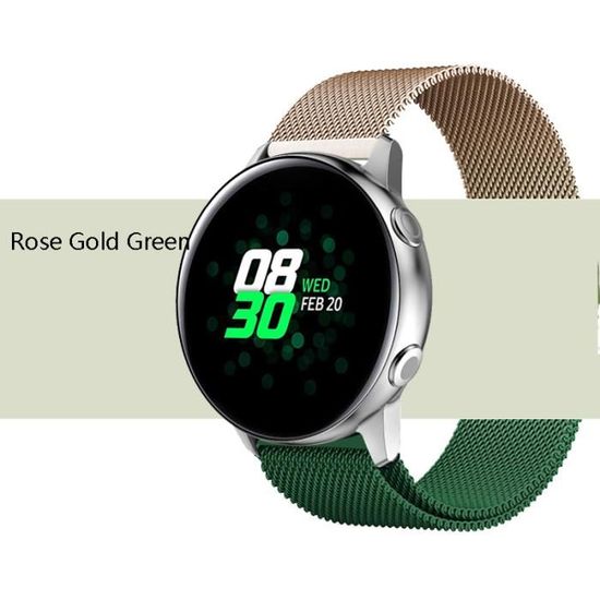 Amazfit bip GTS-2 3 - Green en or rose - Boucle magnétique pour Samsung ...