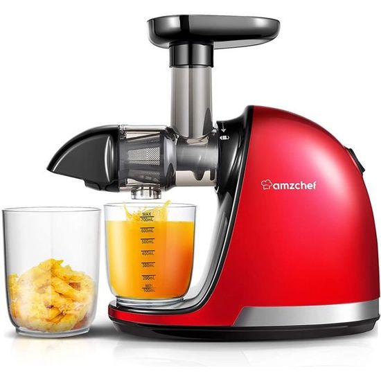 AMZCHEF Extracteur de Jus avec Double Vitesse Modes (Soft et Hard) - Extracteur de Jus de Fruits AMZCHEF Extracteur de Jus avec Double Vitesse Modes (Soft et Hard) - Extracteur de Jus de Fruits