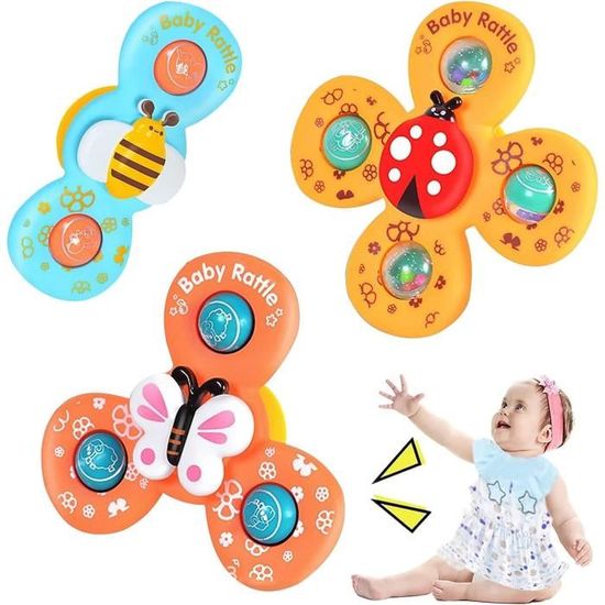 Bébé Spinner Jouets, Jouet Bebe Cadeau Anniversaire Bébés 1 2 3 an Enfants