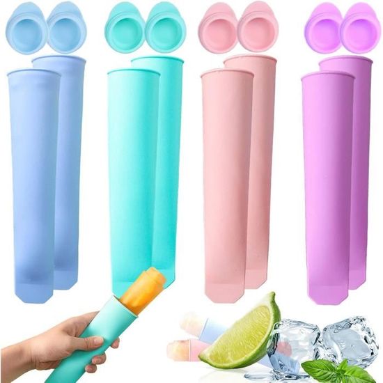 Popsicle Moule ,Sans Bpa Qualité Alimentaire Modern Moule A Glace Silicone,Moules À Sucettes