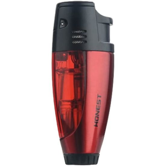 VVAY Briquet Tempête Chalumeau Jet Flamme – Allume-Feu Rechargeable Long, BBQ, Cheminée, Camping (Sans Gaz) Noir