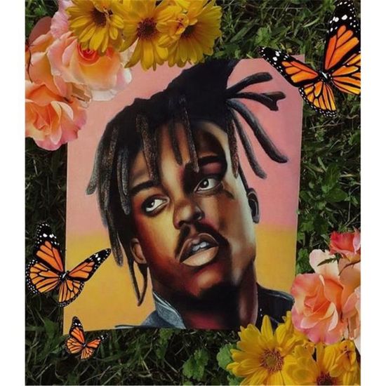 NXYI-542 5D Diy Rapper Juice Wrld Diamond Drawing,3D Diamond Painting ...