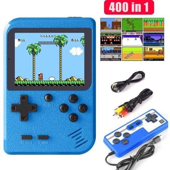 Etpark Consoles De Jeux Portable, Console de Jeu Retro FC, avec 400 jeux FC classiques Écran couleur de 2,8 pouces Prise en charge D