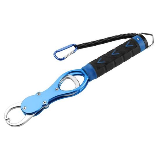 Pince De Pêche FLISSA – Aluminium 8 Pouces – Bleue – Avec Gaine – Résiste à La Corrosion