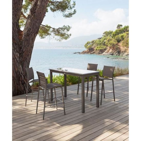 Table Exterieure Haute Azua 160 Cm Hesperide Achat Vente Table De Jardin Table Ext Haute Azua 160 Cm Cdiscount