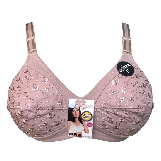 Soutien-gorge Noir à Motifs Petites Fleurs - Taille 85D, Avec Armatures, Neuf Avec étiquettes