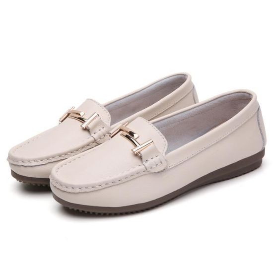 Mocassins Femme Confort à Plateforme - Semelle Orthopédique, Bout Rond, Sans Lacets - Idéal Pour Marche, Quotidien, Style Décontracté - 4