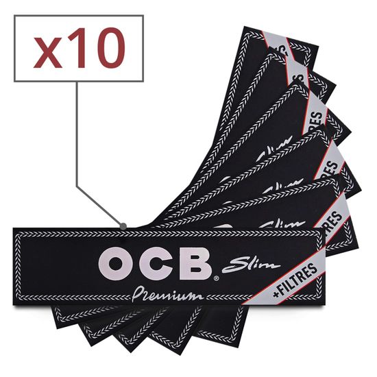 10 Carnets de Feuille à Rouler OCB © Slim Premium