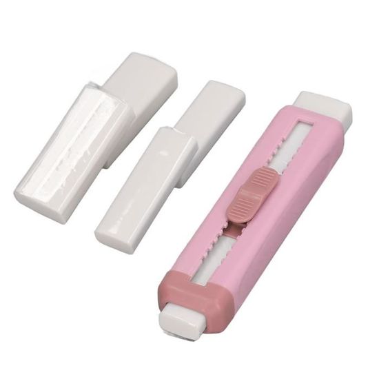 UZSUZZ Lot De 7 Gommes Rétractables Push-Pull + 14 Recharges – Gommes Couleurs Mignonnes Pour École, Bureau, Dessin