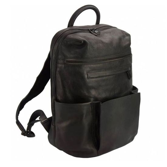 Sac Bandoulière En Cuir Noir TONY & PAUL - Modèle FREESTYLE - Fabriqué En Italie - Neuf Avec étiquettes