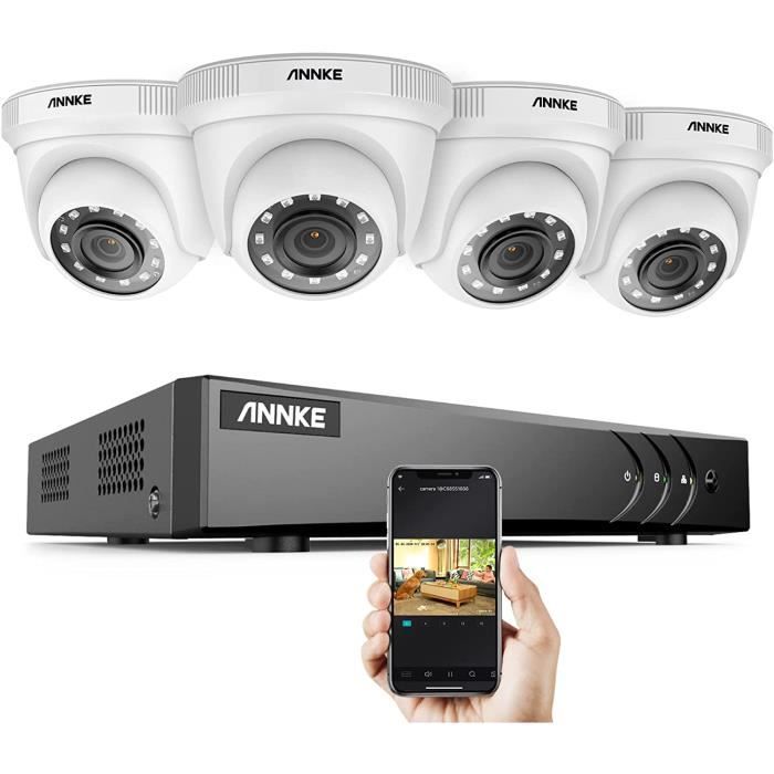 Caméra De Surveillance Extérieure Anlapus 4-en-1 – 1080p, Vision Nocturne, IP66 – Neuf