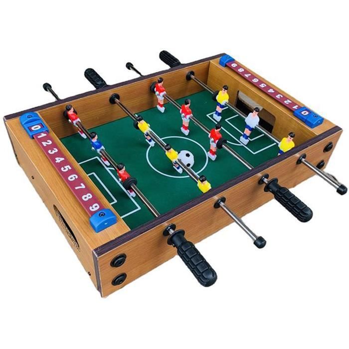 Baby Foot en Bois Mini Football De Table Jeu De Table Sport Jeu