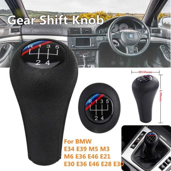 5 Vitesse Pommeau de Vitesse Pour BMW 1 3 5 6 Série E34 E39 M5 M3 M6 E36 E46 E21 E60 M Couleur