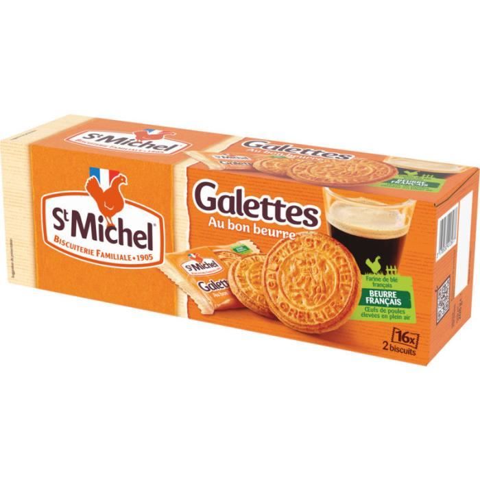 ST MICHEL Biscuits galette pur beurre - 208G
