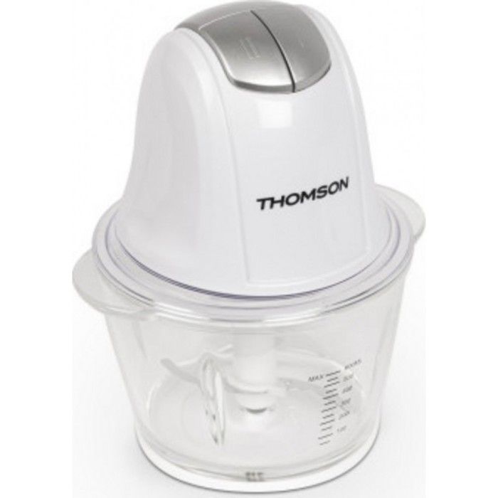 THOMSON - THMG936 - Hachoir électrique - Bol en verre gradué de 600mL - Lame en acier inoxydable - Puissance : 300W