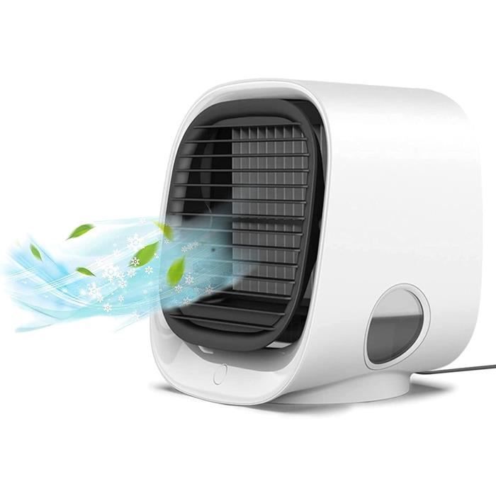 Refroidisseur d'air Portable, 4 en 1 Climatiseur Mobile Ventilateur Purificateur Humidificateur avec Réservoir D'eau 3.5L Climatis