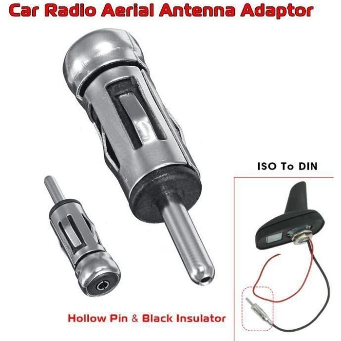 Adaptateur d'antenne de Radio Audio de Voiture Pour ISO à DIN Male SA43055