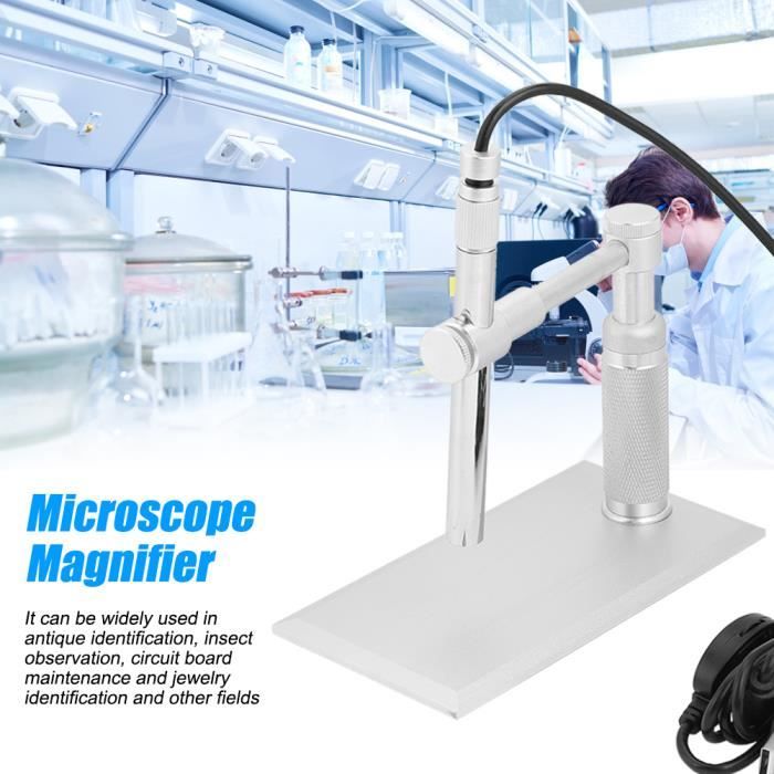 Loupe de microscope numérique USB Support de caméra Webcam Loupe de loupe -CYA