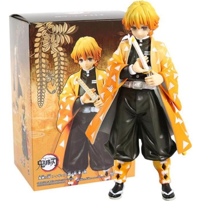 Figurine Anime Demon Slayer-Agatsuma Zenitsu- PVC Modèle Statue