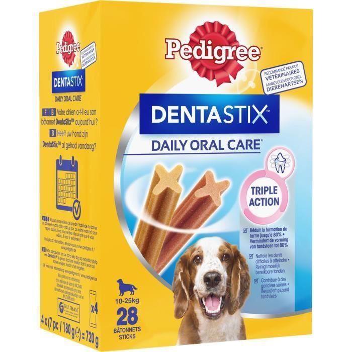 PEDIGREE Dentastix Bâtonnets - Pour moyens chiens - 2 x 720 g