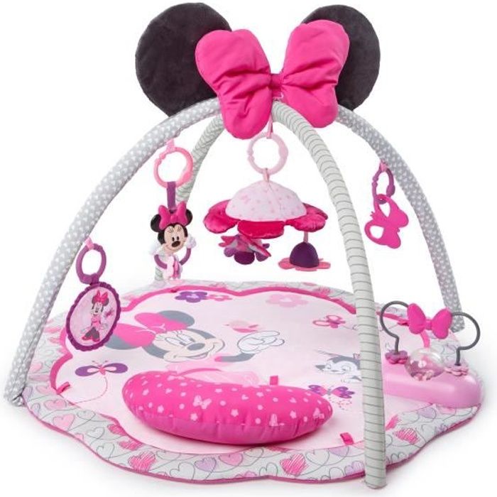 MINNIE Tapis d'Eveil Garden Fun, Jouets Détachables, Musique, Dès la Naissance