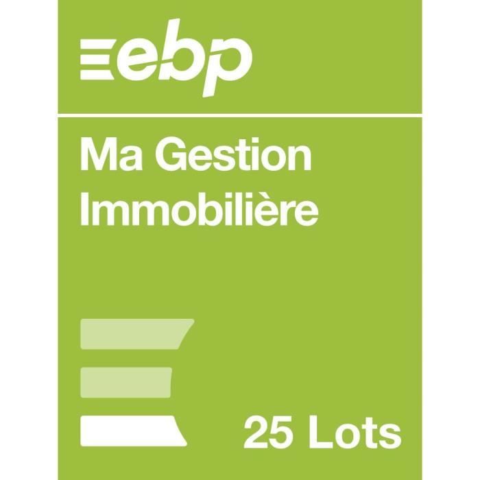 EBP Ma Gestion Immobilière version 25 Lots - Dernière version 2020 - Ntés Légales incluses