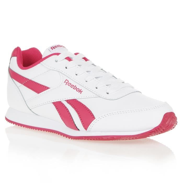 REEBOK Baskets Royal Cljog - Femme - Blanc et rose