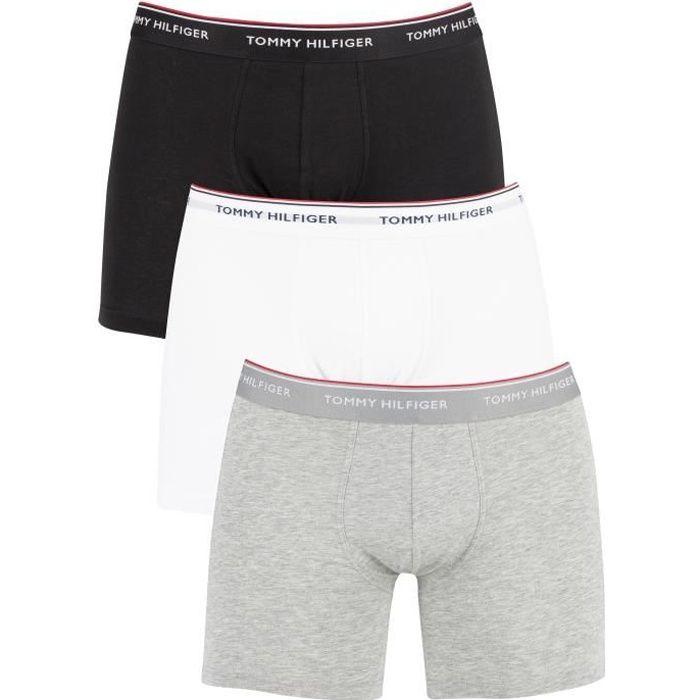 Tommy Hilfiger Homme Pack de 3 boxers Premium Essentials, Multicolore