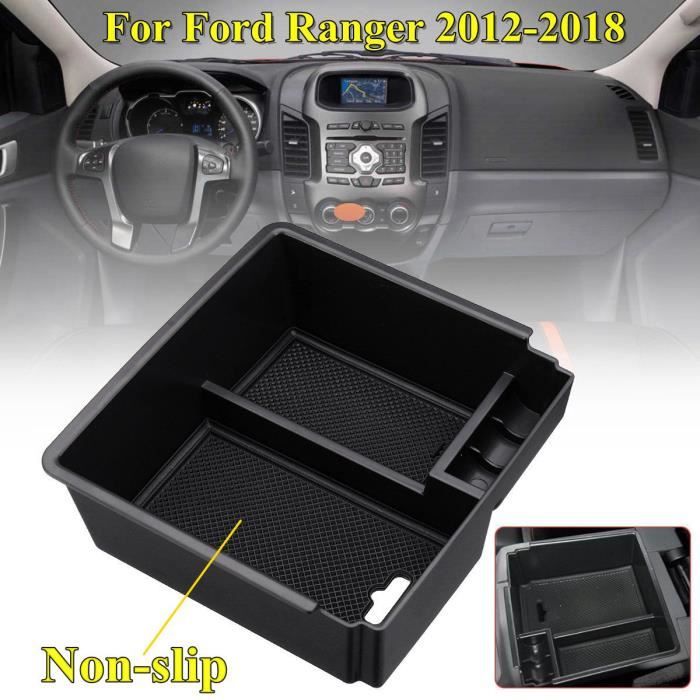 NEUFU Boîte De Rangement A Accoudoirs Pour Plateau De Console Centrale Avec Tapis Pour Ford Ranger 2012-2018