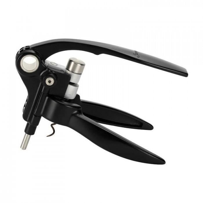 admirable cuisine tire bouchon screwpull - 172 - tire-bouchon a levier screwpull lm250 noir + coupe-capsule