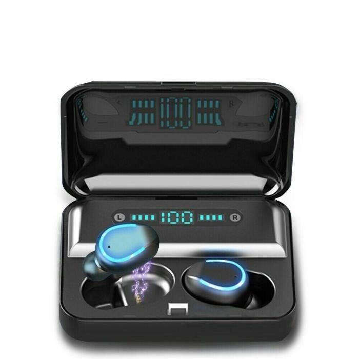 Oreillette Bluetooth 5.1 Sans Fil Casque Main Libre Stéréo Sport