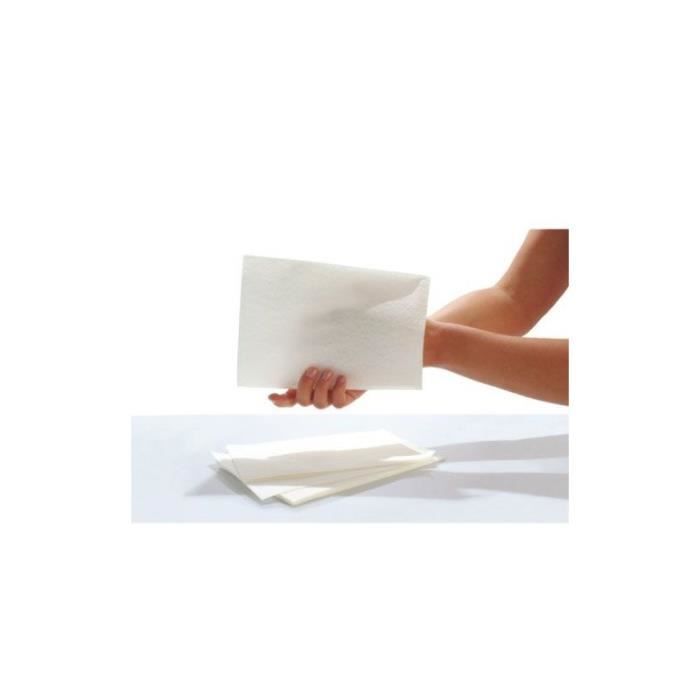 Gants de toilette jetables SENI Care - Avec film pour le nettoyage et les soins - Lot de 50