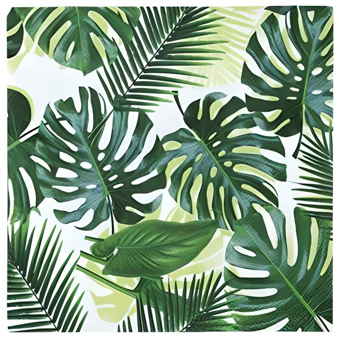 Serviette Papier Tropical Vert x20
