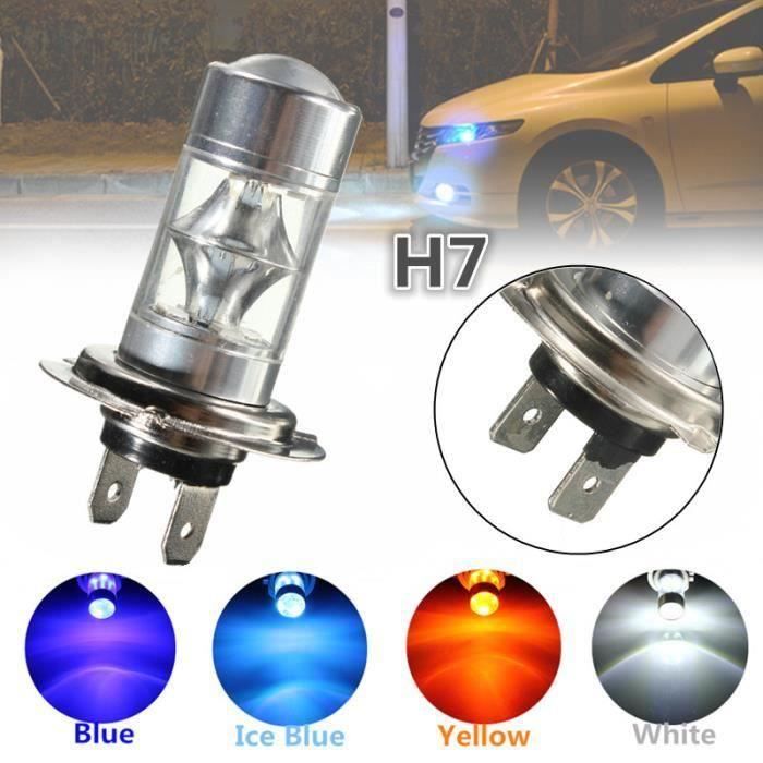 SYH12798-LED Ampoules H7 - Ice Blue - 1pc H8 - H11 9006 - HB4 H7 9005 - HB3 H10 H9 H7 60W voiture Brouillard Ampoule DRL Lampe DC