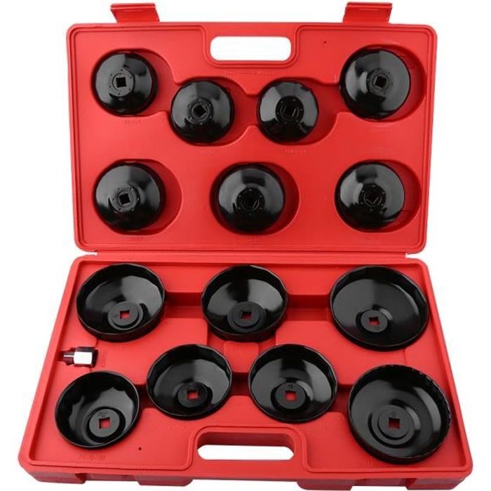 Coffret Cloches 15 Pièces pour Filtres à Huile