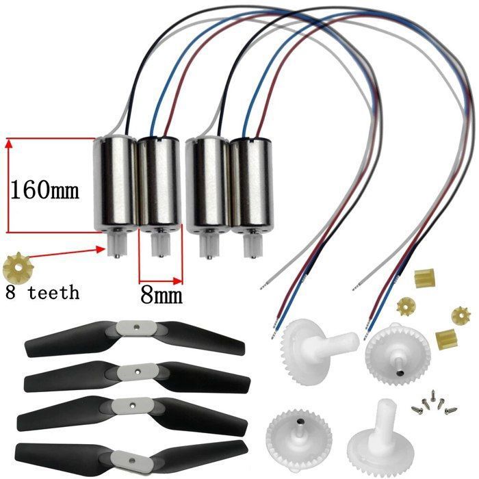 Moteur Ab De Quadrirotor De Moteur Avant Et Arrière De 4 Pièces, Pièces